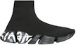 Order Balenciaga Speed 2.0 Sneaker ''Versleten Graffiti - Zwart Wit'' 617239-W2DD4-1019
