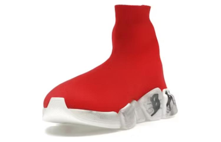 Balenciaga Speed 2.0 Sneaker 'Worn-Out Graffiti - Red' 圖 5