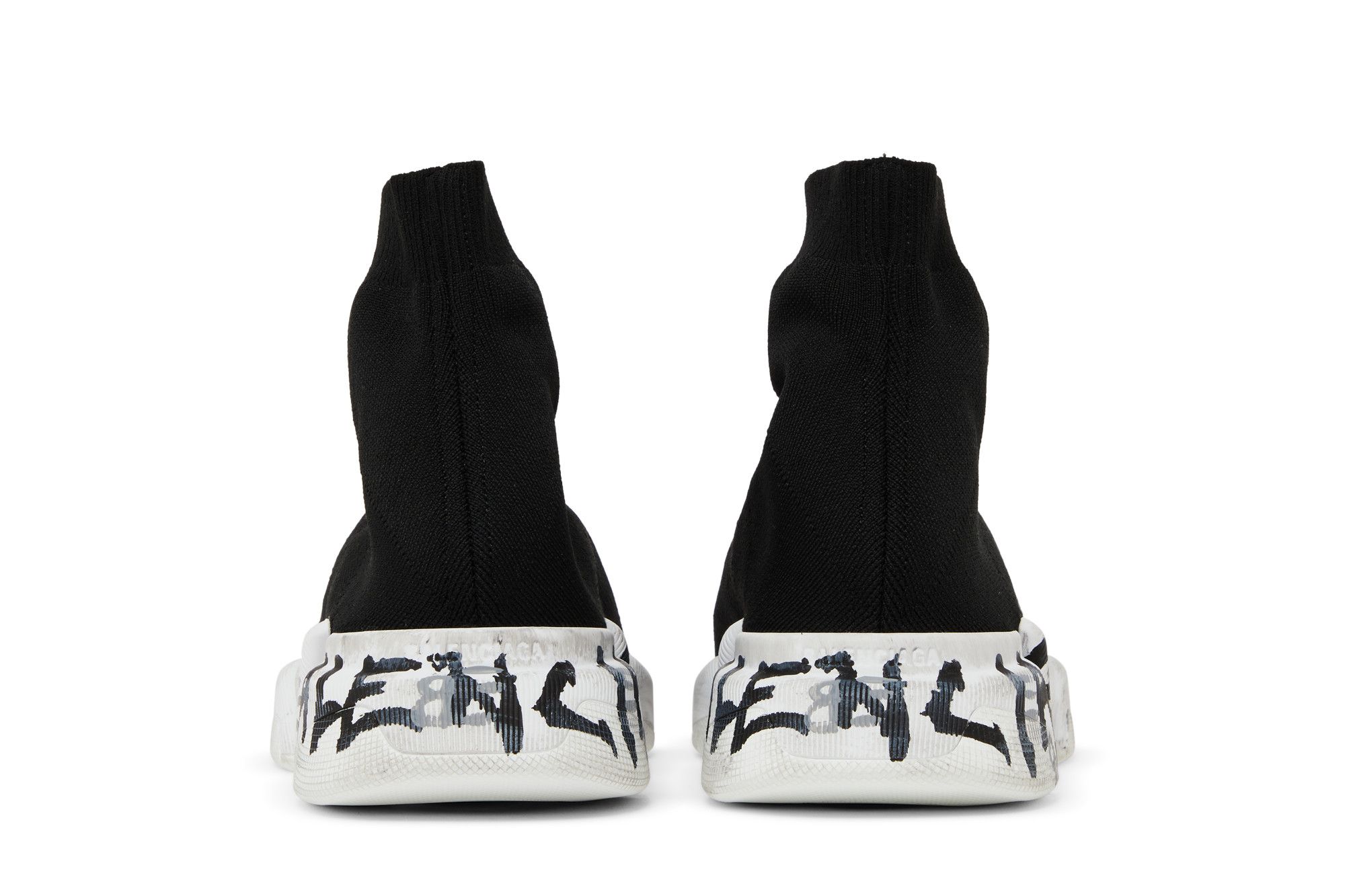 Details for Balenciaga Speed 2.0 Zapatilla 'Graffiti Desgastado - Negro' 617239-W2DD4-1091