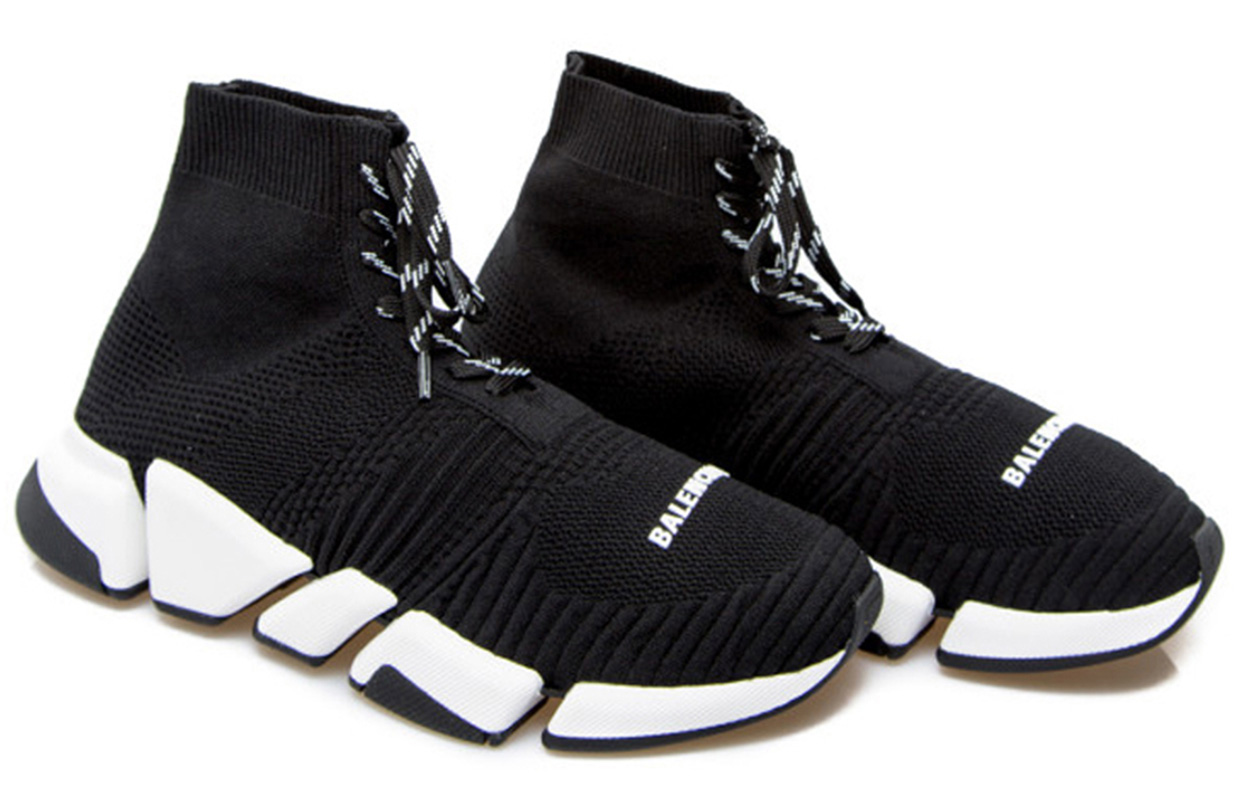 Lookbook バレンシアガ スピード2 レースアップ (黒白) 617258W17021015