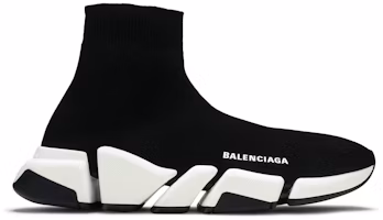 Balenciaga Speed 2 Trainer Knit 'Black White' 617239W17021015-/-617239W2DB21015 Balenciaga Speed 2 Trainer Knit 'Black White' 617239W17021015-/-617239W2DB21015