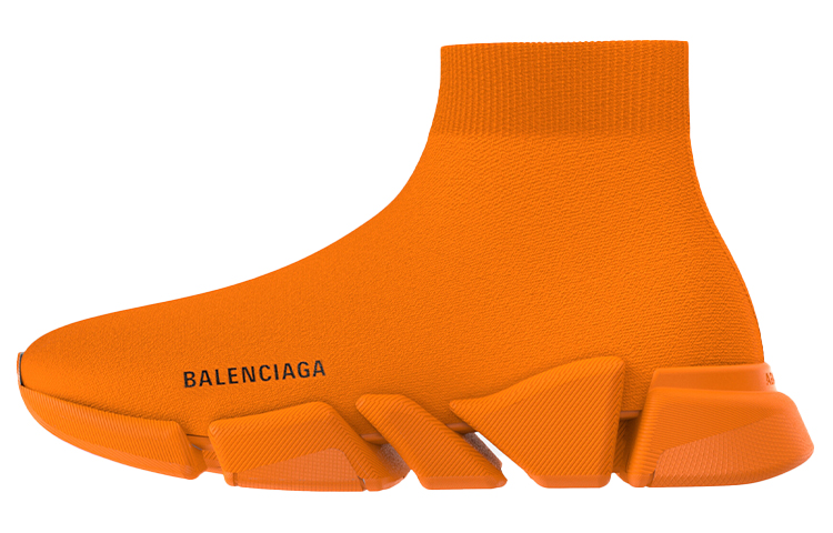 Balenciaga Speed 2 Trainer Knit 'Neon Orange' 617239-W2DBH-7521