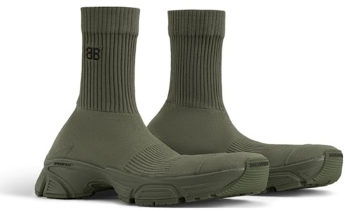 Balenciaga Speed 3.0 Sneakers 'Hijau Zaitun' 654532W2DN23111 Shop Balenciaga Speed 3.0 Sneakers 'Hijau Zaitun' 654532W2DN23111