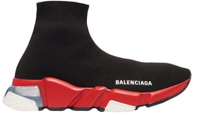 Balenciaga Speed Clear Sole Trainer 'Hitam Merah' 607544W05GH1038 Buy Balenciaga Speed Clear Sole Trainer 'Hitam Merah' 607544W05GH1038