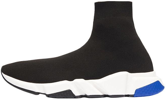 Balenciaga Speed Knit Trainer 'Hitam Biru' 587286 W1703 1071 Buy Balenciaga Speed Knit Trainer 'Hitam Biru' 587286 W1703 1071