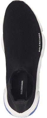 Balenciaga Speed Knit Trainer 'Hitam Biru' 587286 W1703 1071 Lookbook Balenciaga Speed Knit Trainer 'Hitam Biru' 587286 W1703 1071