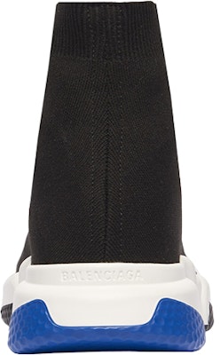 Balenciaga Speed Knit Trainer 'Hitam Biru' 587286 W1703 1071 Shop Balenciaga Speed Knit Trainer 'Hitam Biru' 587286 W1703 1071
