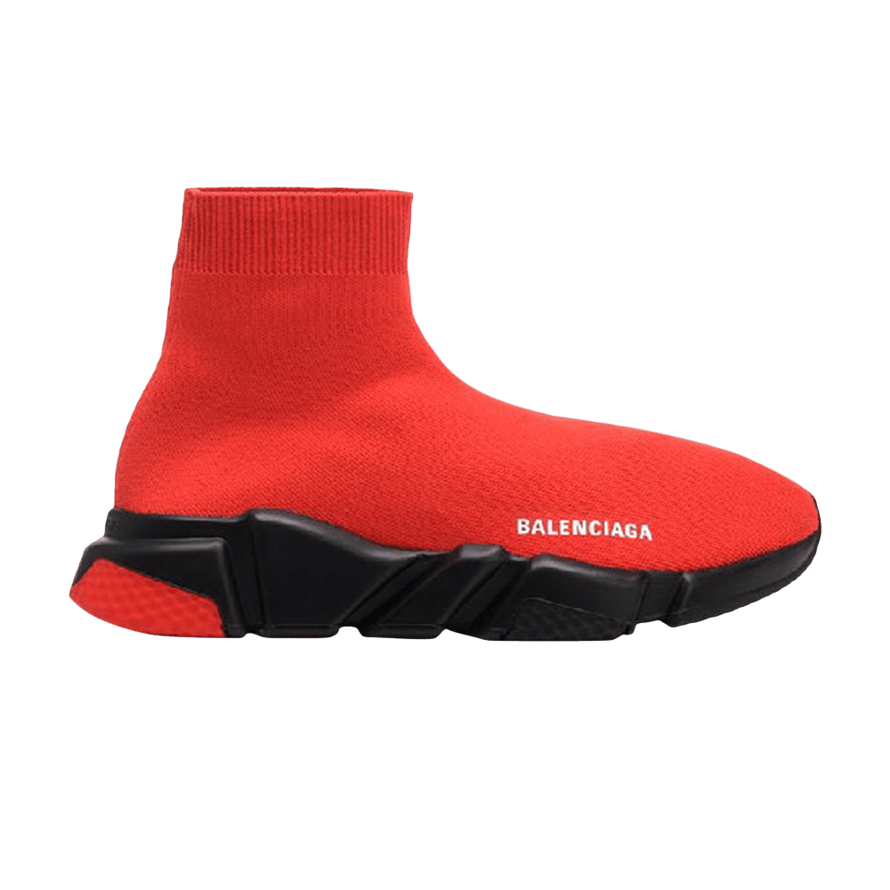 Balenciaga Speed Knit Trainer 'Red Black' 587286-W1703-6505