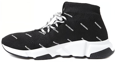 Balenciaga Speed Lace-Up 'All Over Print - Black' 530358W1HP11006 Balenciaga Speed Lace-Up 'All Over Print - Black' 530358W1HP11006