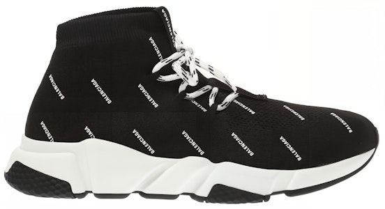 Balenciaga Speed Lace-Up 'Cetakan Penuh - Hitam' 530358W1HP11006 Order Balenciaga Speed Lace-Up 'Cetakan Penuh - Hitam' 530358W1HP11006
