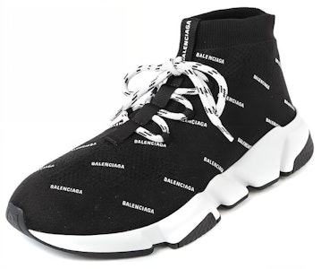 Balenciaga Speed Lace-Up 'Cetakan Penuh - Hitam' 530358W1HP11006 Lookbook Balenciaga Speed Lace-Up 'Cetakan Penuh - Hitam' 530358W1HP11006