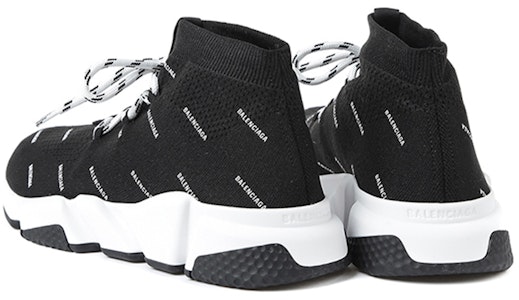 Balenciaga Speed Lace-Up 'Cetakan Penuh - Hitam' 530358W1HP11006 Shop Balenciaga Speed Lace-Up 'Cetakan Penuh - Hitam' 530358W1HP11006