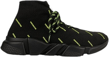 Balenciaga Speed Lace-Up 'All Over Print - Black Yellow Fluo' 567035-W1HP1-1047 Balenciaga Speed Lace-Up 'All Over Print - Black Yellow Fluo' 567035-W1HP1-1047