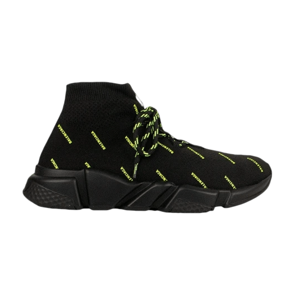 Balenciaga Speed Lace-Up 'All Over Print - Black Yellow Fluo' 567035-W1HP1-1047