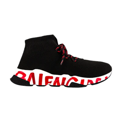 Balenciaga Speed Lace-Up 'Graffiti - Black Red'