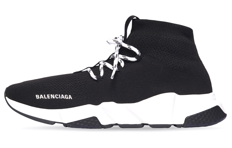 Balenciaga Speed Lace-Up Sneaker 'Black White' 587289-W2DB2-1015