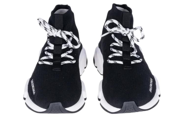 Lookbook Balenciaga Speed Lace-Up Sneaker 'Hitam Putih' 587289-W2DB2-1015
