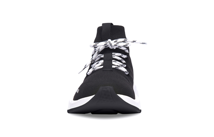 Shop Balenciaga Speed Lace-Up Sneaker 'Hitam Putih' 587289-W2DB2-1015