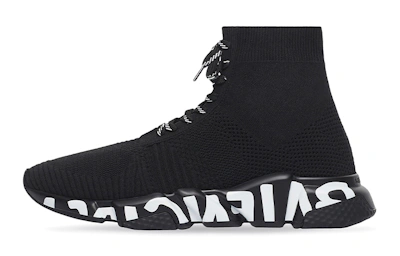 Balenciaga Speed Lace-Up Sneaker 'Graffiti - Black'