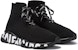 Balenciaga Speed Lace-Up Sneaker 'Graffiti - Hitam' 617251-W2DB7-1006