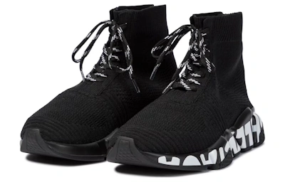 Balenciaga Speed Lace-Up Sneaker 'Graffiti - Black'