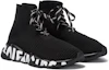 Shop Balenciaga Speed Lace-Up Sneaker ''Graffiti - Zwart'' 617251-W2DB7-1006
