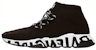 Balenciaga Speed Lace Up Grafiti Hitam Putih 621611W05GE1015
