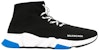 Balenciaga Speed Lace Up Tinggi 'Hitam' 587289W17211022