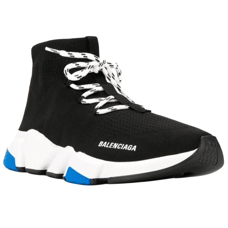 Lookbook Balenciaga Speed Lace Up Tinggi 'Hitam' 587289W17211022