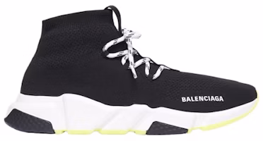 Balenciaga Speed Lace Up Trainer 'Black Neon Green' 587289-W1704-1073 Balenciaga Speed Lace Up Trainer 'Black Neon Green' 587289-W1704-1073