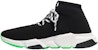 Balenciaga Speed Lace Up Trainer 'Hitam Neon Hijau' 587289-W1704-1073