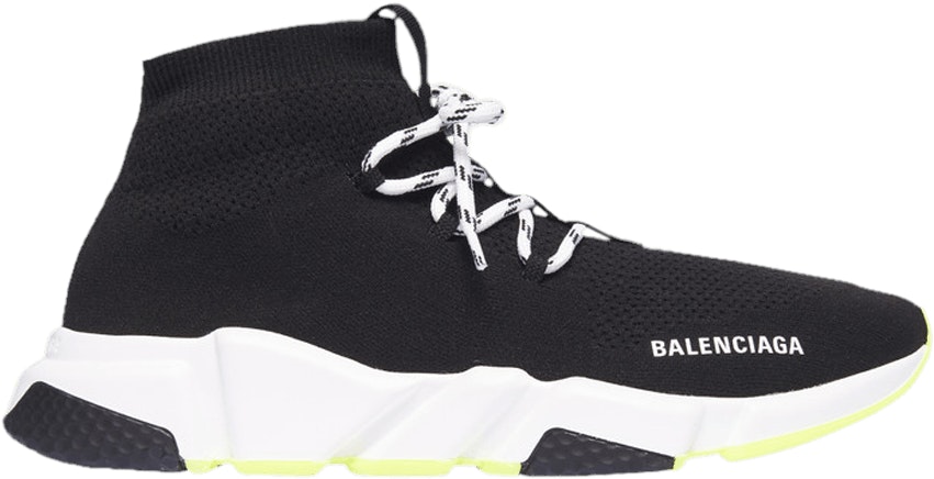 balenciaga-speed-lace-up-trainer-black-neon-yellow