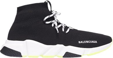 Balenciaga Speed Lace Up Trainer 'Black Neon Yellow' 552382-W1HP0-1000 Balenciaga Speed Lace Up Trainer 'Black Neon Yellow' 552382-W1HP0-1000