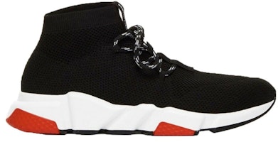 Balenciaga Speed Lace Up Trainer 'Black Red' 530357W07U01000 Balenciaga Speed Lace Up Trainer 'Black Red' 530357W07U01000