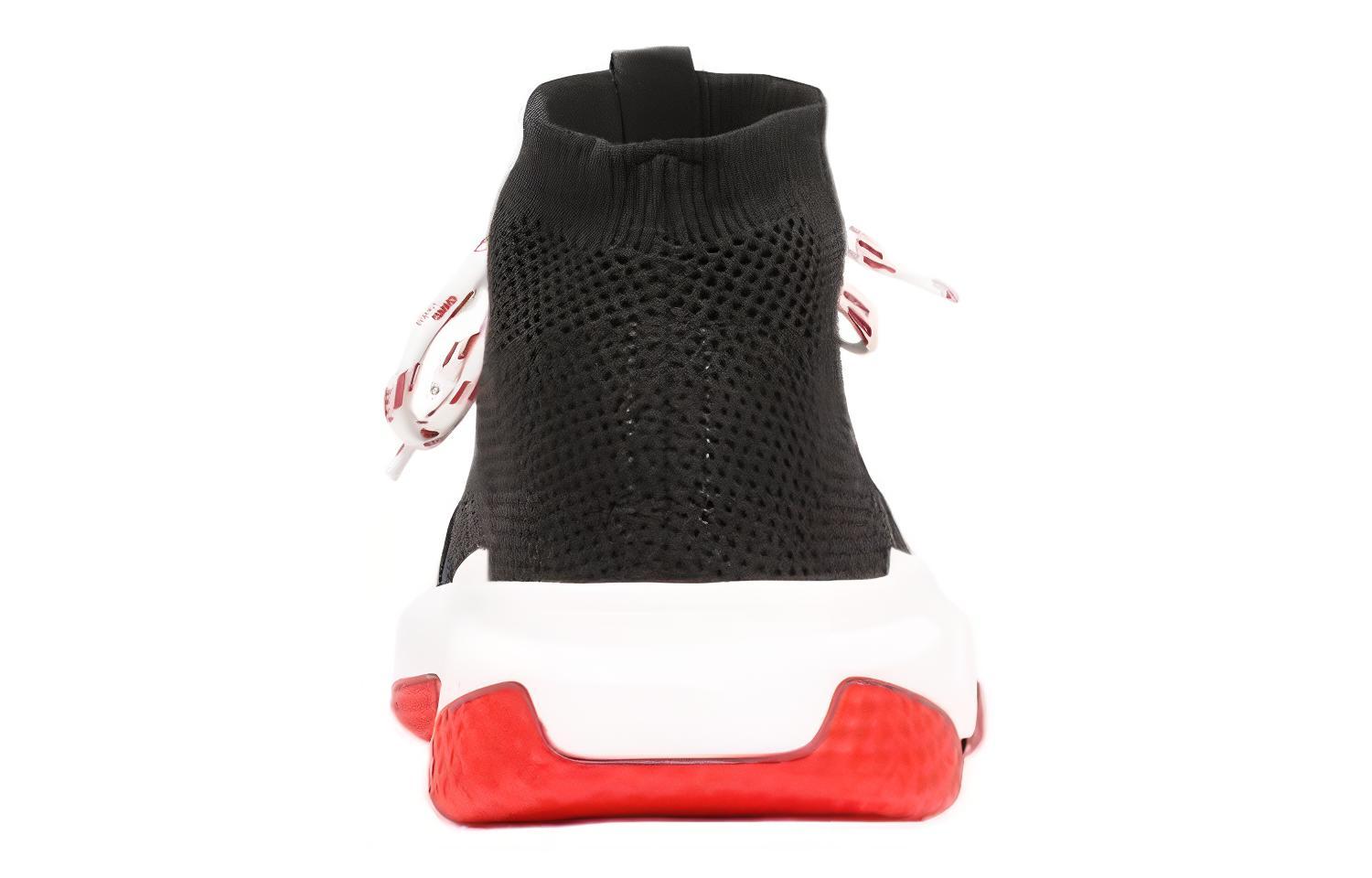 Shop Balenciaga Speed Lace Up Trainer ''Schwarz Rot'' 530357-W07U0-1000