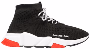 Balenciaga Speed Lace Up Trainer 'Black Red' 560237 W1HP0 1000 Balenciaga Speed Lace Up Trainer 'Black Red' 560237 W1HP0 1000