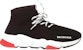 Balenciaga Speed Lace Up Trainer 'Hitam Merah' 587289-W1721-1019