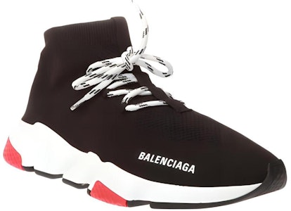 Balenciaga Speed Lace Up Trainer 'Negro Rojo' 587289-W1721-1019 Lookbook Balenciaga Speed Lace Up Trainer 'Negro Rojo' 587289-W1721-1019