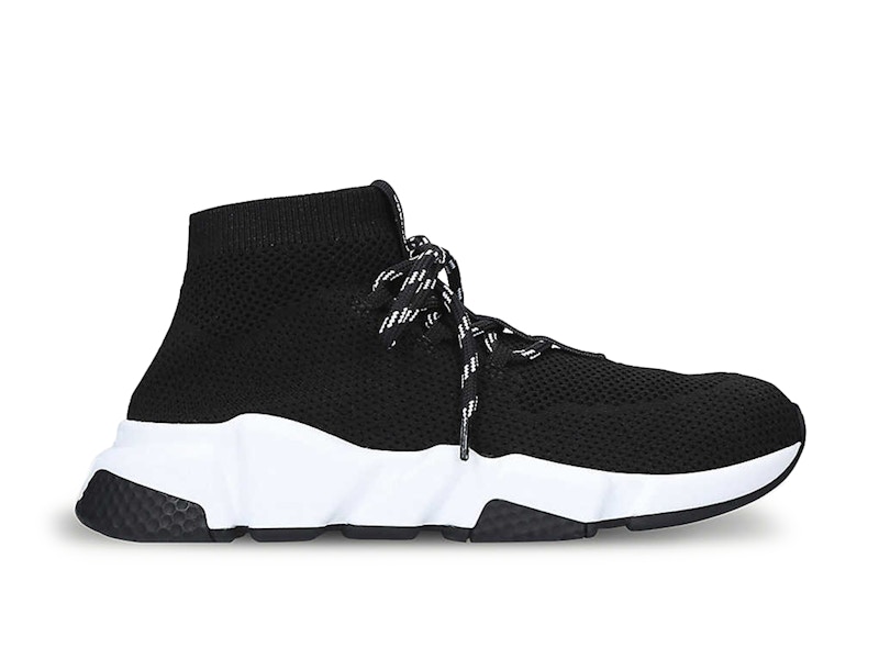 Buy Balenciaga巴黎世家 Speed Lace up 舒適時尚 高筒 休閒生活鞋 女款 黑白色