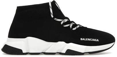 Balenciaga Speed Lace Up Trainer 'Black White' 560235 W1HP0 1000 Balenciaga Speed Lace Up Trainer 'Black White' 560235 W1HP0 1000