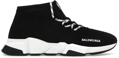 Balenciaga Speed Lace Up Trainer 'Black White' 560235 W1HP0 1000 Balenciaga Speed Lace Up Trainer 'Black White' 560235 W1HP0 1000