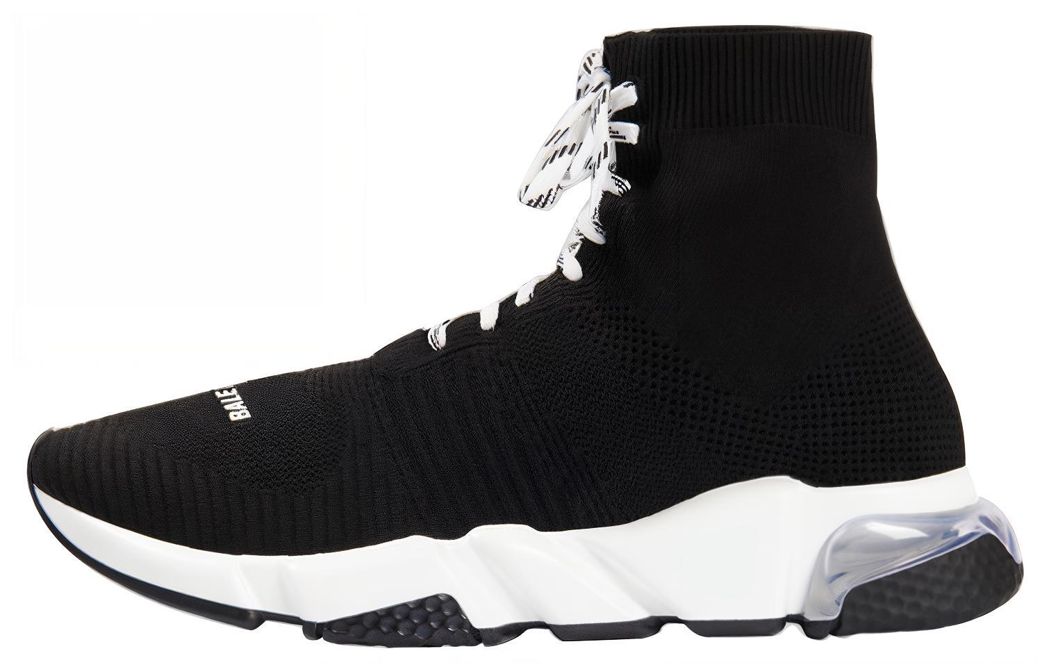 Balenciaga Speed Lace Up Trainer High 'Black Clear' 617255-W05GG-1010