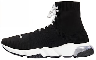 Balenciaga Speed Lace Up Trainer High 'Black Clear' 617255-W05GG-1010 Balenciaga Speed Lace Up Trainer High 'Black Clear' 617255-W05GG-1010