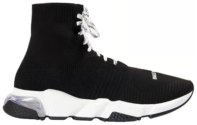 Balenciaga Speed Lace Up Trainer Hoog ''Zwart Clear'' 617255-W05GG-1010 Order Balenciaga Speed Lace Up Trainer Hoog ''Zwart Clear'' 617255-W05GG-1010