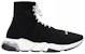 Balenciaga Speed Lace Up Trainer Tinggi 'Hitam Clear' 617255-W05GG-1010