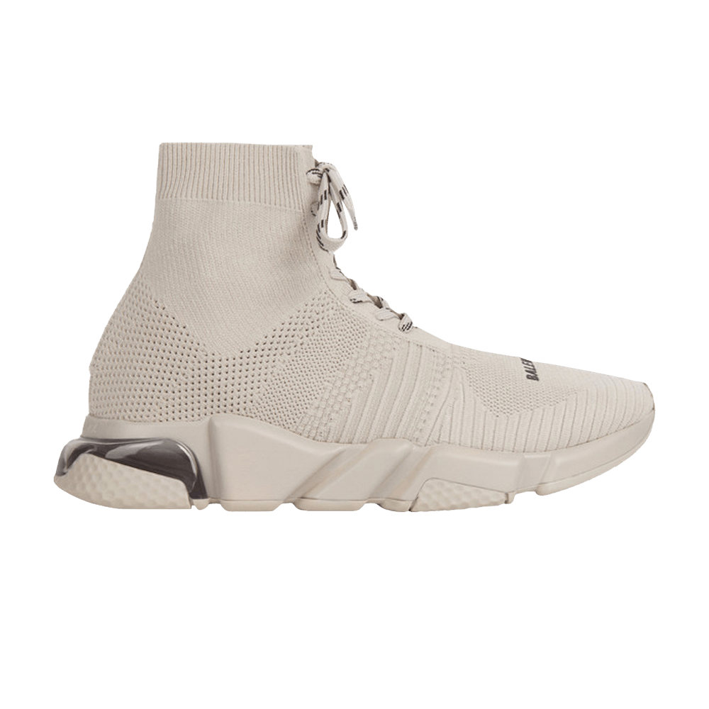 Buy Balenciaga Speed Lace Up Trainer Tinggi 'Clear Sole - Pasir' 617255-W05GS-9910