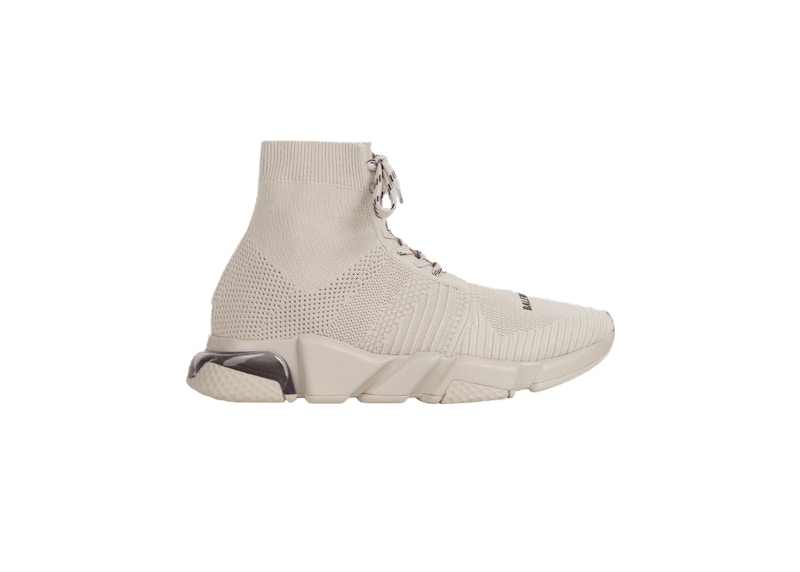 Balenciaga Speed Lace Up Trainer High 'Clear Sole - Sand' 617255W05GS9910