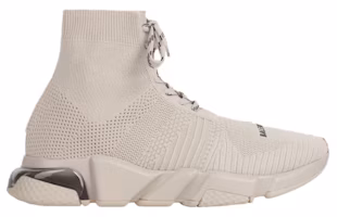 Balenciaga Speed Lace Up Trainer High 'Clear Sole - Sand' 617255W05GS9910 Balenciaga Speed Lace Up Trainer High 'Clear Sole - Sand' 617255W05GS9910