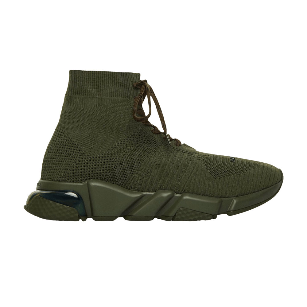 Balenciaga Speed Lace Up Trainer High 'Clear Sole - Khaki' 617255-W2DBL-3300