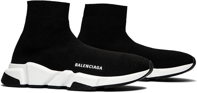 Balenciaga 巴黎世家 Speed Sneaker 套襪鞋 高筒編織運動鞋 黑白 Cheap Balenciaga 巴黎世家 Speed Sneaker 套襪鞋 高筒編織運動鞋 黑白